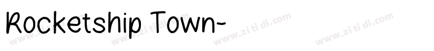 Rocketship Town字体转换